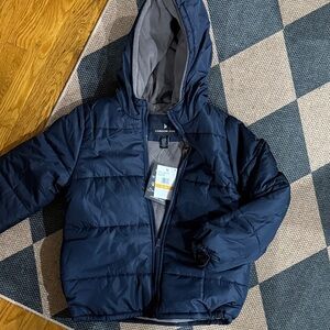 London Fog Kids Dark Blue Puffer Coat